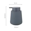 Flytande tvåldispenser keramisk tvål dispenser flytande påfyllningsbar schampoflaska tom duschgel press burk pumphållare hand fo dhgarden dhaxz