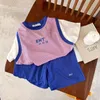 Projektant ubrań dla dzieci chłopcy dziewczęta odzież ustawia luksusowa koszulka z literami dziecięca odzież codzienna dla dzieci letnie sportowe garnitury