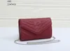 Catena di lusso Designer Borse Donna Borsa Moda Spalla Portafoglio in pelle Cross Body Clutch Plain Lady Totes Cerniera con cerniera Borsa a busta