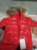 Piumino Russia Inverno Bambini Ragazze Ragazzi Tuta da neve Tuta Bambino Piumini bianchi in anatra Complessiva Bambini Pagliaccetti con cappuccio in vera pelliccia di procione Y8 221130