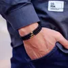 أساور سحر 3 قطع سوار الرجال مجموعة 4 مم حبة BRACLET HOMME الطبيعية الخشبية الخشبية