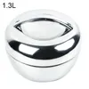 Dinnerware Sets Portable Stainless Thermo Insulated Thermals Container Bento Round Lunch Box Home Apple Shape Insulation