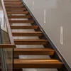 Luz de escalera Led empotrada de 3W AC interior IP20 exterior IP65 luces de pared de esquina escaleras paso escalera lámpara de escalera de pasillo