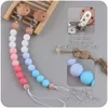 INS Baby Safe Health Silicon Beads and Beach Soothers Teaters Pure Handmade Weaving Theam Training Chain