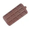 Moldes para hornear Resina epoxi Sile Diy Mold Rec Tamaño grande 12 Chunk Mod Chocolate Waffle Candy Jelly Bloque de hielo Moldes para pasteles High Q Dhgarden Dhidr