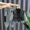 Clothing Sets Boys Autumn And Winter Clothes Plus Velvet Thickening Suit Children's Style Handsome Boy 221130