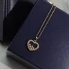 Heart New 925 Sterling Silver Jewelry For Women Luxury Brand Move Zircon Necklace Heart Design243x1295717