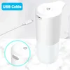 Dispenser di sapone liquido Sensore touchless automatico Ricarica USB Macchina per schiuma intelligente Disinfettante per le mani a infrarossi 221130