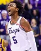 Mike Miles Jr. TCU rogaty żaby koszulka koszykówki męskiej młodzież 2 Emanuel Miller 5 Chuck Obannon Jr. 0 Micah Peavy 3 PJ Haggerty zszyte koszulki college'u