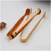 Other Kitchen Tools Stainless Steel Rose Golden Color Ice Clip With Circar Head Bbq Food Clamp For Household Kitchen Tool 5 Dhgarden Dhyjv