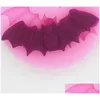 Baking Moulds Halloween Decoration Type Mold Lovely Bat Shape Epoxy Resin Sile Material Mod Cake Biscuit Kitchen Baking Mold Dhgarden Dhkoo