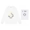 New Designer Loew's Sweatshirts Luxury Hoodies Quality Trendy Embroidered Long Sleeved Sweater Lovers high quality cotton pullover long sleeves sweaters