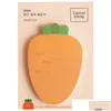 اللوازم المدرسية المكتبية الأخرى Kawaii Carrot Notes Sticky Notes Creative Office Decor Paper Memo Pad Supplies Decoration Japanese Station DHLWF