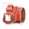 2022 مصمم حزام BB Simon Guangzhou Belt Women's Thin Belt Handmade Hip Hop Punk Network Miss Seller