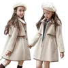 Coat inverno adolescenti per adolescenti giacche lunghe per bambini abiti da esterno per esterni per bambini casual bambini con outfit da adolescenti di lana calda 13 14 221130