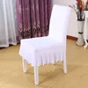 Chair Covers Solid Color Versatile Skirt El Cover Wedding Banquet Restaurant Stool Set