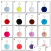 Schlüsselringe 8cm süße Mädchen flauschiger Pelz Ball Pom Schlüsselbund Frauen Kaninchen Pompon Schlüsselkette Tasche Auto Schmuck Schmuck Hochzeitsfeier Geschenk Drop d Dhgtw