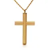 Pendant Necklaces Europe And The United States Titanium Steel Personality Wild Classic Cross Stainless Men's