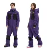 Skiing Suits Overalls Women's Winter Jumpsuits Windproof Snowboard Snow Woman Waterproof Outfit 221130