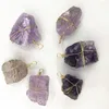 Kolye Kolyeler Toptan Doğal Taş Düzensiz Pembe Kristal Ametistler Sagazlar DIY Mücevher Yapma Kadınları için Zarif Takılar