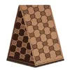 Femmes Écharpe En Cachemire Designer Hommes Foulards Long Épaissi Chaud Châle De Mode Marron Écharpe Hiver Argent Soie Wrap Laine À Tricoter Écharpes