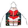 Aprons 3D Printed Christmas Aprons New Year Supplies Sexy Adts Women Fashion Dinner Party Xmas Cooking Apron Decorations 8 5Yw Hh Dr Dh8Nd