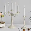 Candle Holders Retro Wrought Iron Holder Decoration Romantic Candlelight Dinner Props Western Food Wedding