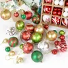 Christmas Decorations Mixed Tree Balls Ornament Red Green Gold Xmas Bauble Toy For Home Navidad Year 221201