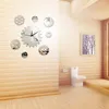Wanduhren DIY rotierende Zahnrad Dekorative Kunstspiegelaufkleber Quarzuhr Home Schlafzimmer Dekor Uhren Geschenkideen z055