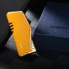 Jobon Triple Torch Jet Metal Lighter Lighter with Cigar Cutter目に見えるトランサム風の炎のアクセサリーガジェット男性