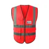 Gilet réfléchissant Gilet réfléchissant haute visibilité Veste d'équitation de nuit Vêtements de travail haute visibilité Gilet de sécurité de travail de construction Gilet d'été pour hommes