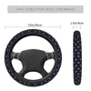 Steering Wheel Covers Florence Royal Fleur De Lis Lily Flower Universal Cover Fit For SUV Car Protector Auto Accessories