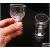 Wine Glasses Wine Glasses Plastic Colorf Transparent Goblet Led Light Cup Party Decoration Bar Supplies New Arrive 1 4Zp C Drop Deli Dhlcj