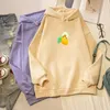 Sweat à capuche femme Harajuku citron grenouille veste femmes sweats pour adolescentes Streewear hommes hiver épais chaud 90s haut à capuche