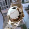 Хорошие заводские мужские часы автоматические движения 36 мм дата желтого золота классические часы BPF алмазные валики.