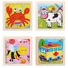 11X11CM Bébé Montessori Jouets 3d Puzzles En Bois Dessin Animé Animal Trafic Jigsaw Puzzle Apprentissage Précoce Jouets Éducatifs pour Enfants Cadeau