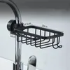 Keukenruimte aluminium gootsteen draden rek spons opslag kraan houder zeep afvoerafvoer plank mand organisator badkamer accessoires