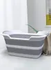 Large Capacity Folding Laundry Basket Dog Tub Pet Bath Basket Litter Basket Storage Baskets Dog Cat Bath Tub 1223767