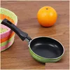 Pans Flat Bottom Frying Pot Fried Eggs Steak Mini Thickening Non Stick Cookware Mticolor Single Person Kitchen Practical Gadget 4 96 Dh84M