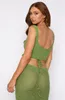 Work Dresses Boho Style 2 Pieces Dress Sets Women U-Neck Sleeveless Crop Top Hollow Out Pencil Skirt Beach Kintting Outfits Y2k