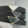 Fashion Designer Women Belt Letter Metal Triangle Buckle Men Belt High-Quality 4CM Wide Evening Dresses Skirt Formal Wear Belt