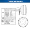 Motore del mozzo per sedia a rotelle elettrico con ingranaggio spazzolato 24 pollici 24V180W con kit di conversione del freno elettromagnetico