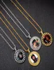 Collier de point de vente personnalis￩ mode Gold plaqu￩ Cercle de m￩moire Colliers de pendentif pour hommes bijoux hip hop3846653