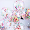 Décoration de fête 10pcs 12 pouces Ballons Confettis Crème glacée Ballon de couleur mélangée Festival d'enfants Anniversaire de mariage Anniversaire
