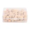 Candle Holders 60Pcs Square Wood Decorative Push Pins Head And Steel Needle Point Thumb Tacks For Pos Maps Cork Boards