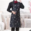 Kitchen Apron Kitchen Work Aprons Cook Clothes Pocket Hanging Neck Apron El Restaurant Home Dirt Proof Tools Pinafore Women Dhgarden Dh62C