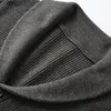 Mens Sweaters Shawl Collar Cardigan Slim Fit Cable Knit Button up Black Merino Wool 221130