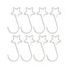 Decorazioni natalizie 20pcs/set a forma di stella s-hook 2 colori gollo in metallo d'argento ghirlanda ghirlanda a sospensione a sospensione Ornament