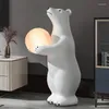 Floor Lamps Polar Bear Lamp Decoration Bedroom Decorative Table Living Room Vertical Bedside Small Night Children's