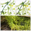 Decorative Flowers 2Pcs Artificial Plant Vines Wall Hanging Rattan Leaves Branches Garden Home Decoration Plastic Fake Silk Leaf Green